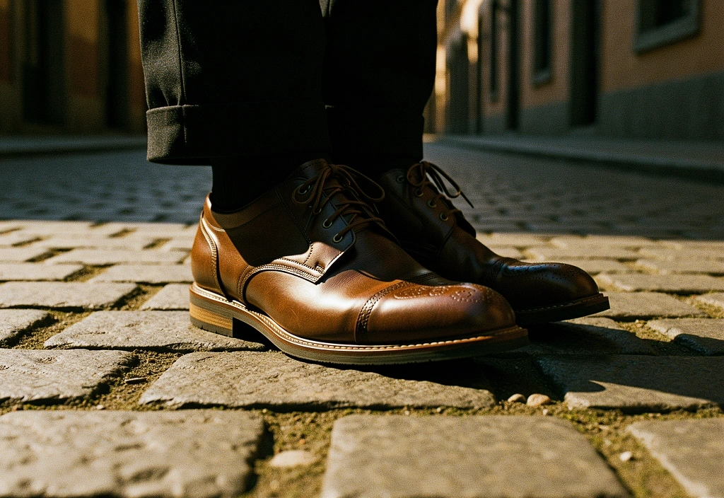 Walking shoes on Bilbao streets